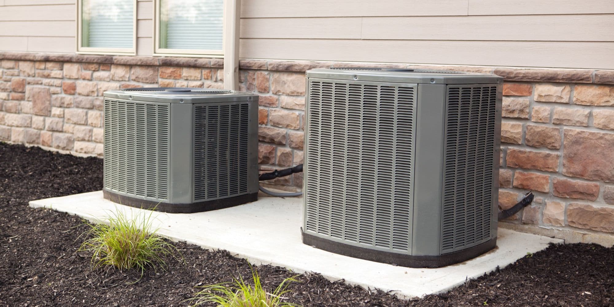 Air conditioning units.